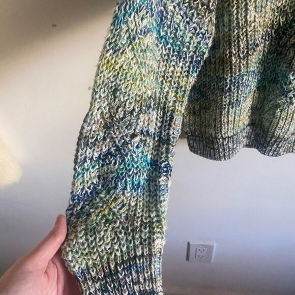 PERUVIAN CONNECTION Multicolor Knit Sweater Crew Neck Pullover Women M - Picture 3 of 6
